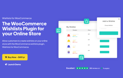 Wishlists for WooCommerce 1.8.1