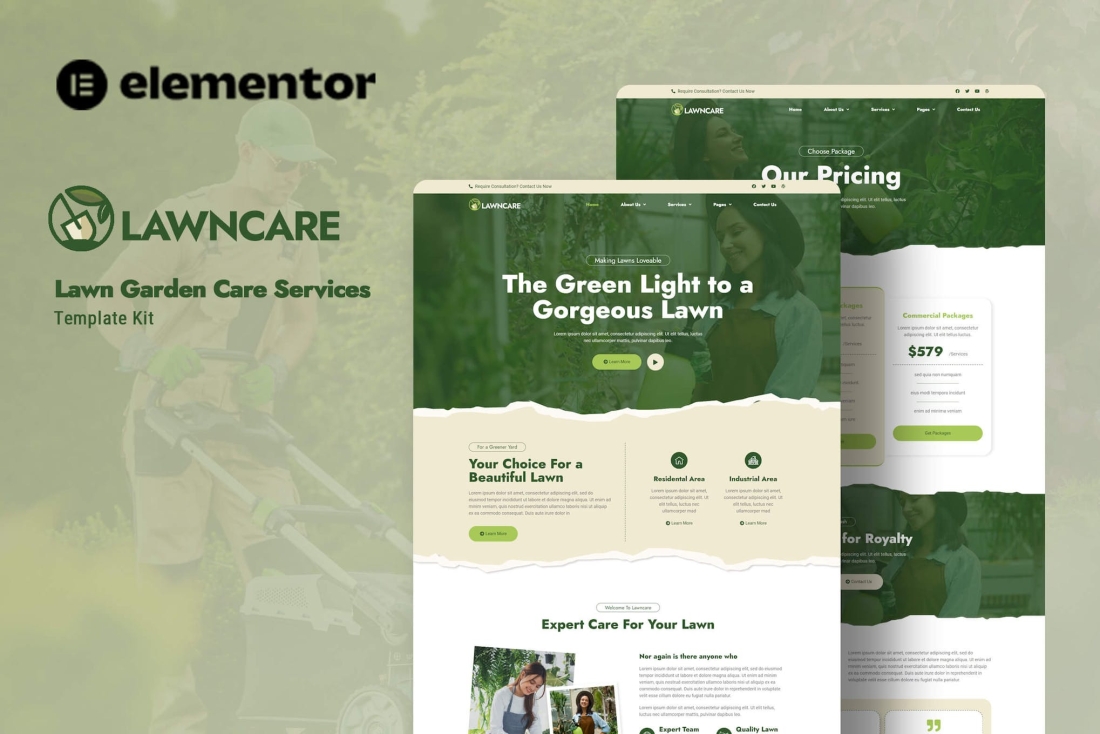 Lawncare - Lawn Garden Care Service Elementor Template Kit