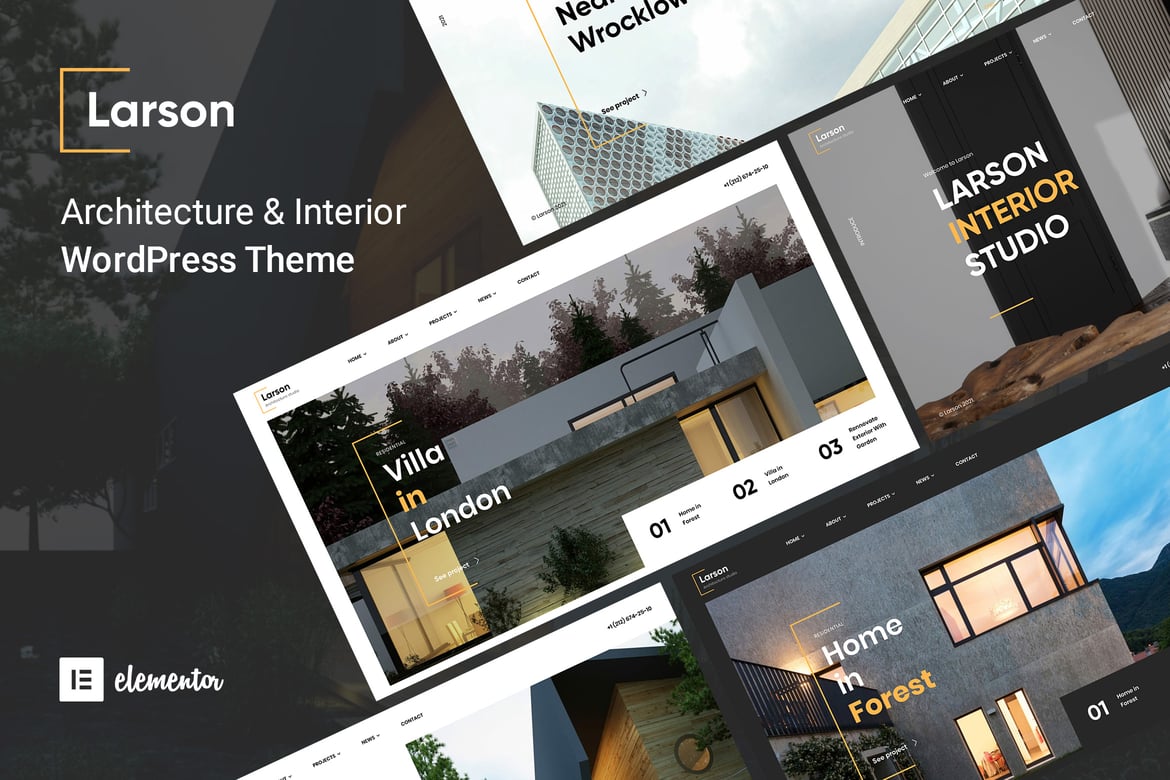 Larson – Architecture Elementor WordPress Theme 1.8.0