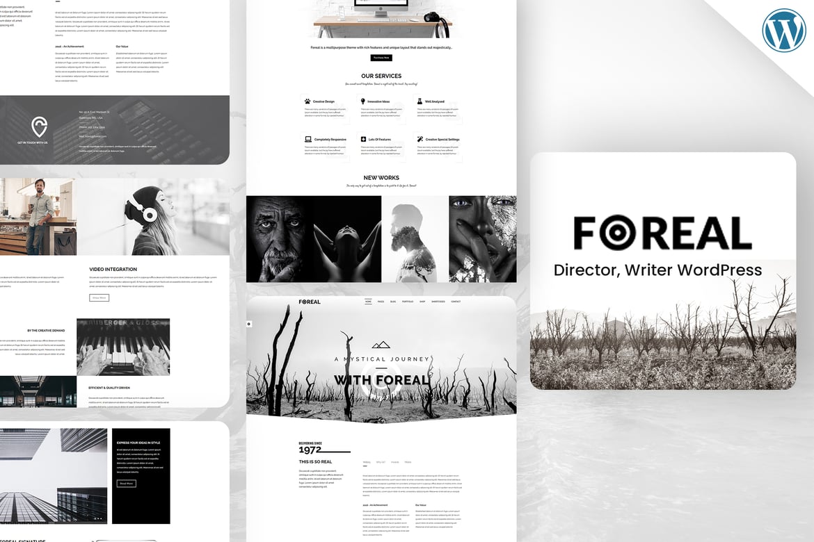 Foreal – Director, Writer WordPress Theme 3.2.1