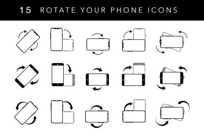 15 Rotate Your Phone Icons
