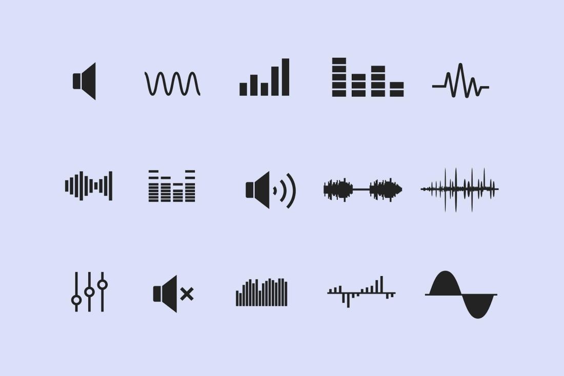 15 Sound Wave Icons