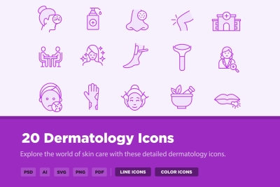 20 Dermatology Icons