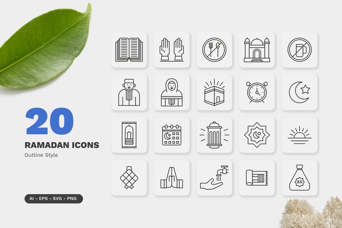 20 Ramadan Icons