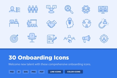 30 Onboarding Icons