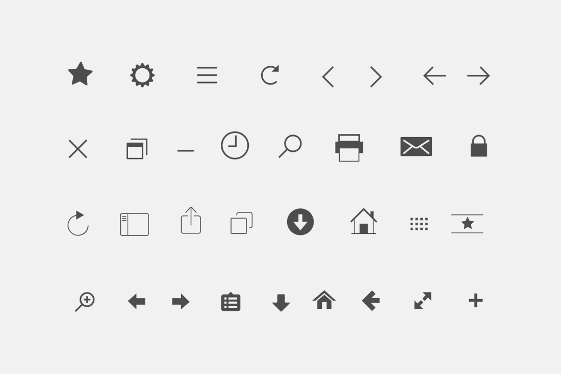 32 Browser Interface Icons