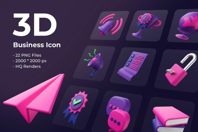 3D Business Icon