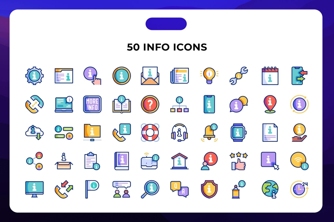 50 Info Icons
