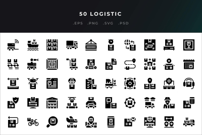 50 Logistic Icons