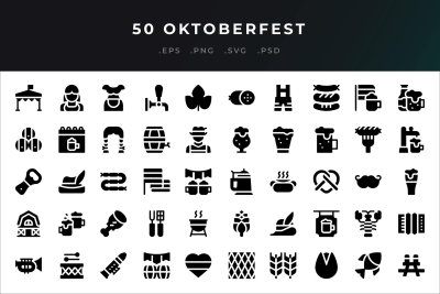 50 Oktoberfest Icons