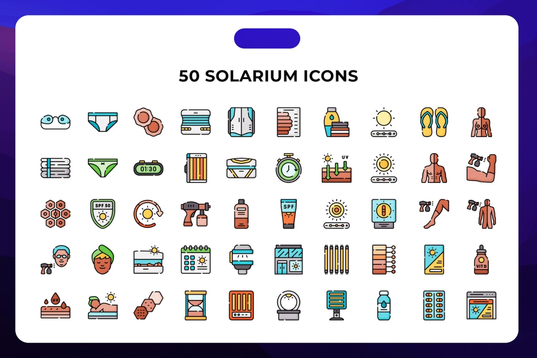 50 Solarium Icons