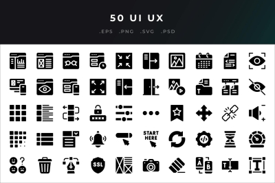 50 Ui Ux Icons