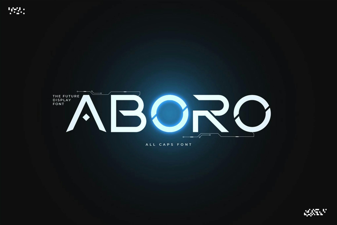 Aboro - Futuristic Science Font