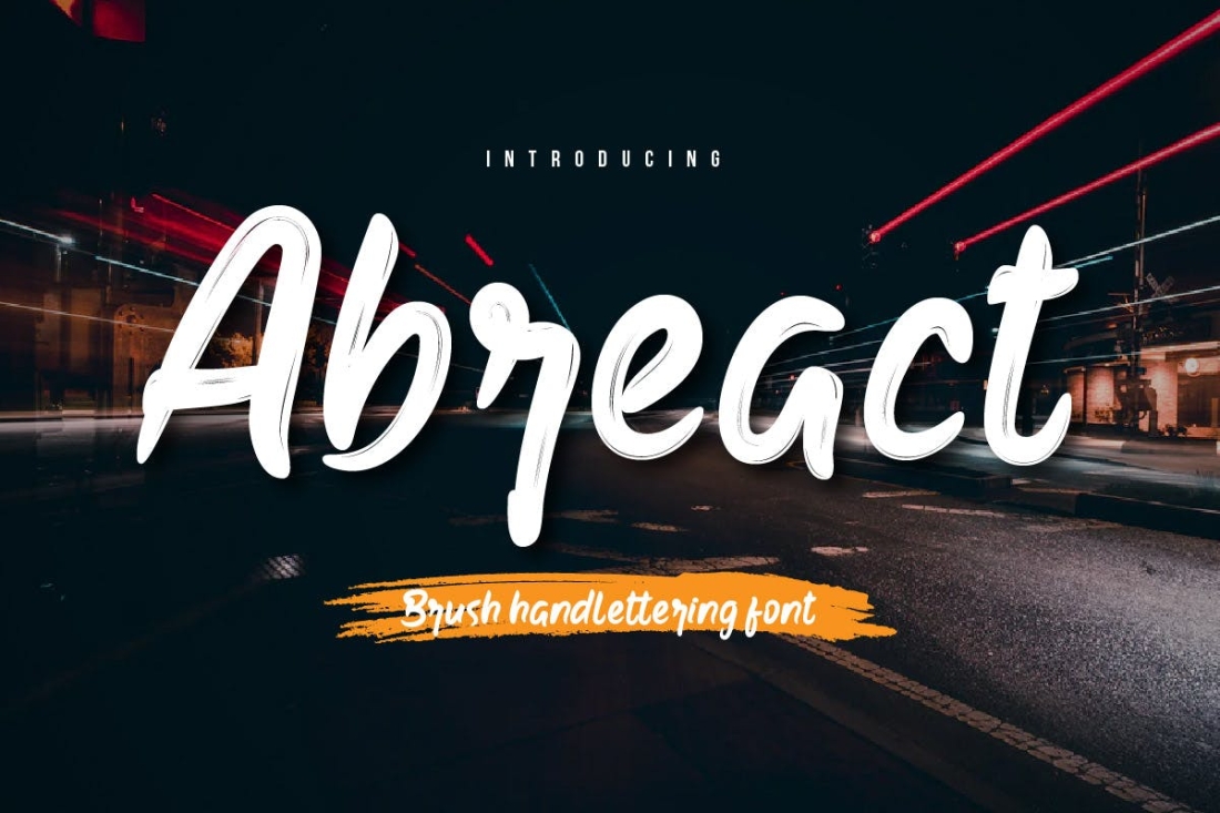Abreact - Brush Handwritten Font