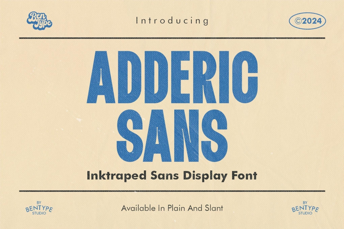 Adderic - Inktaped Sans Display