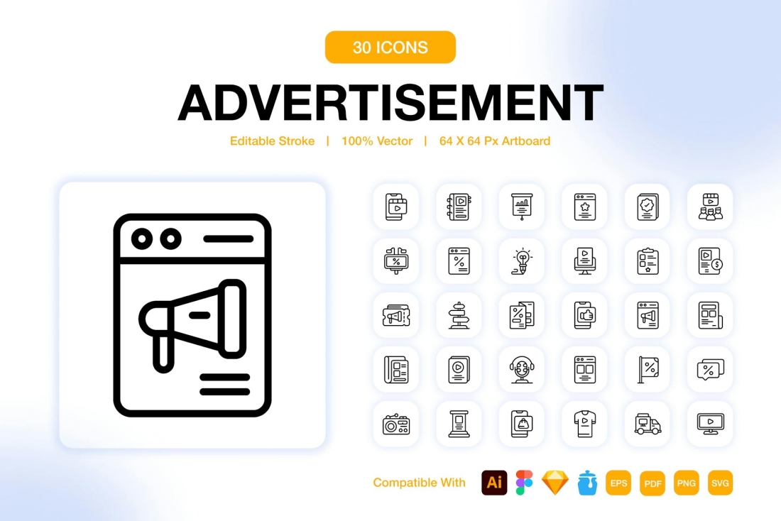 Advertisement Icons