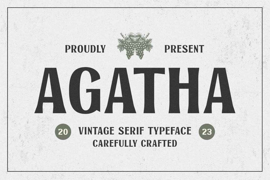 Agatha - Vintage Serif Typeface