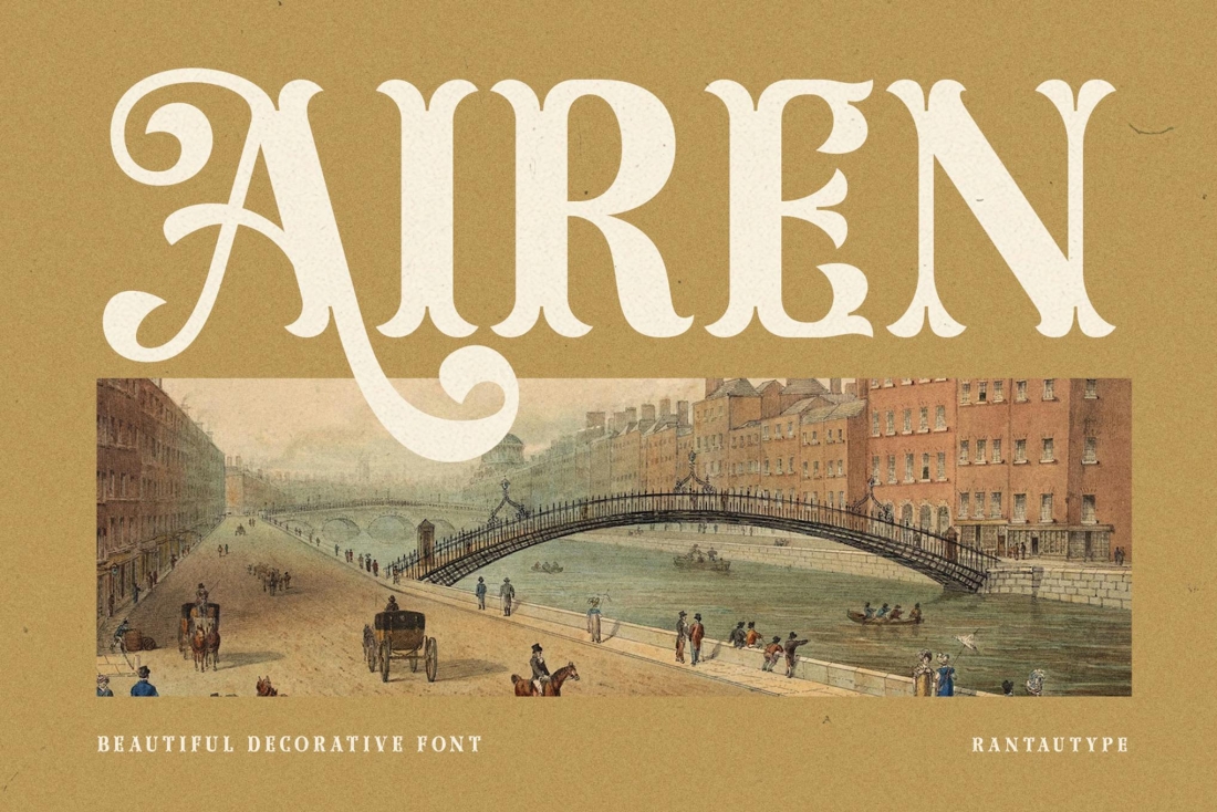 Airen Decorative Display font