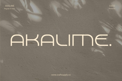 Akalime – Monoline Font