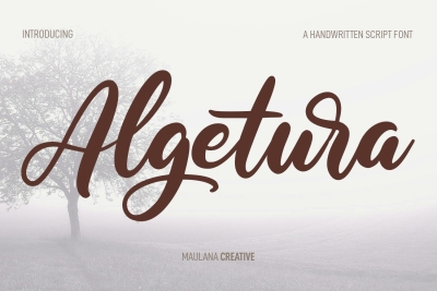Algetura Cursive Script Font