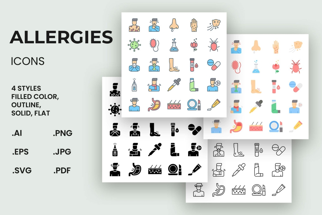 Allergies Icons