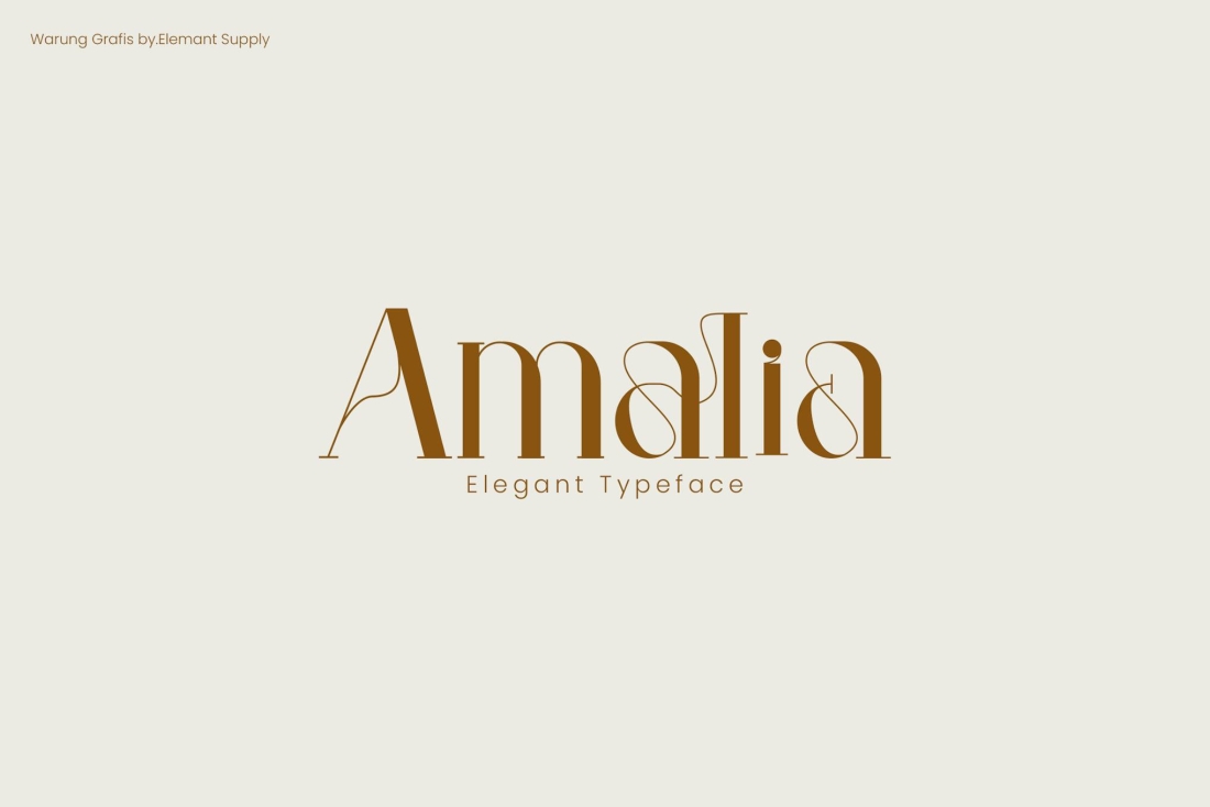 Amalia Elegant Typeface