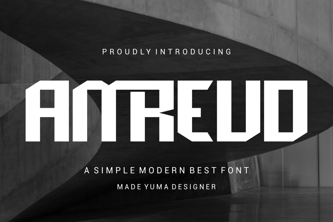 Amreud – Logotype Display Font