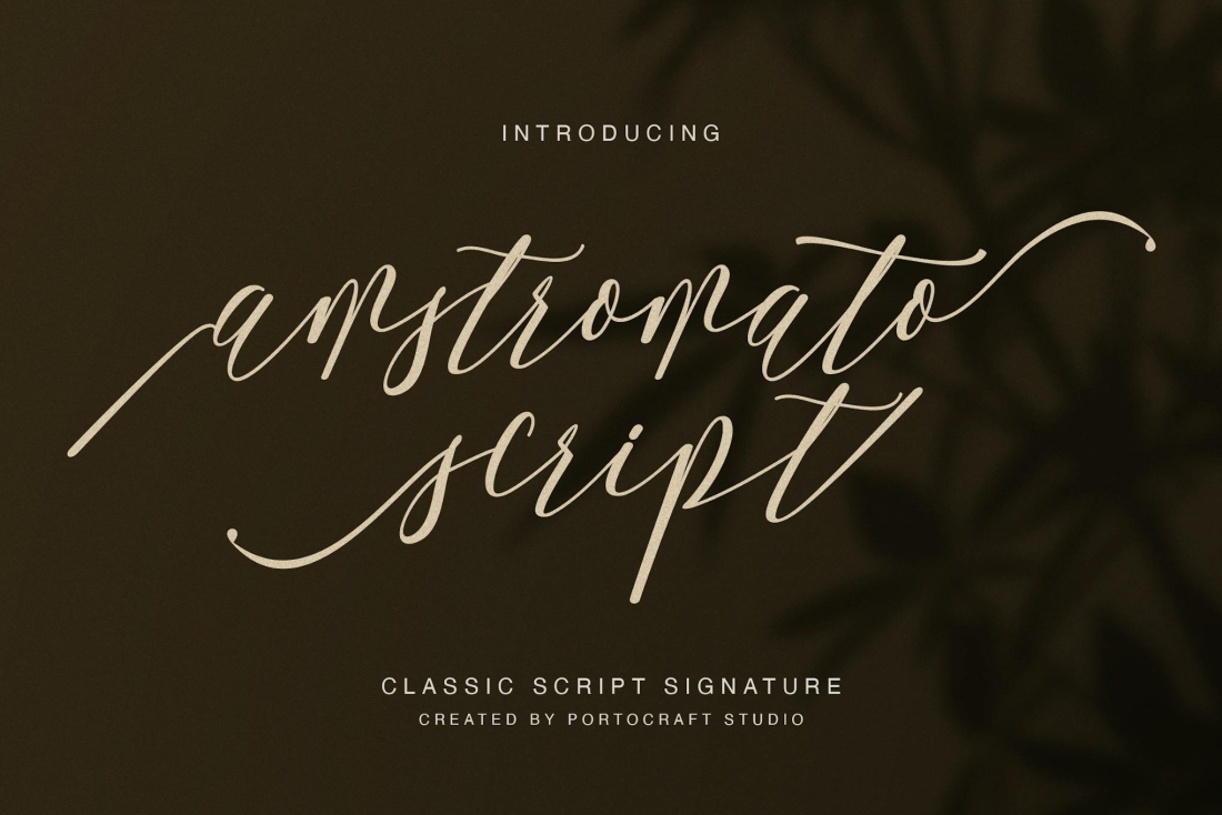 Amstromato Script Signature