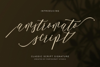 Amstromato Script Signature