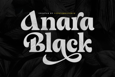 Anara Black Display Font
