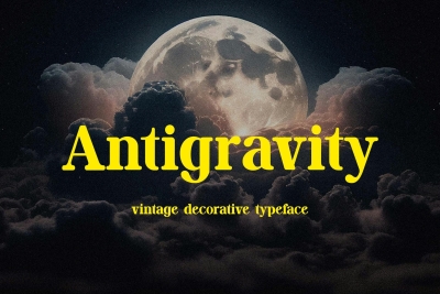 Antigravity Vintage Decorative Serif Typeface