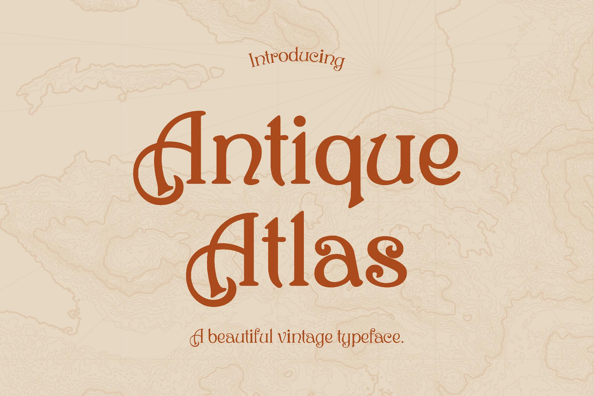 Antique Atlas - Vintage Typeface