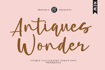 Antiques Wonder - Unique Calligraphy Font