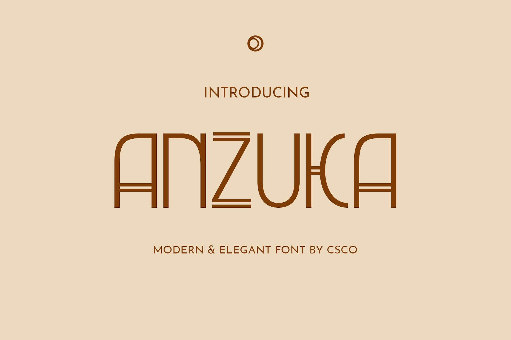 Anzuka – Modern Sans Serif