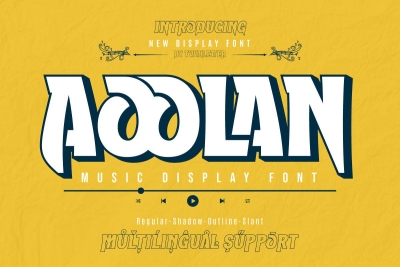 Aoolan - Music Display Font