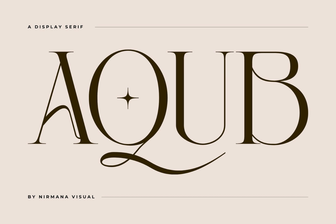 Aqub - Modern Branding Logo Font