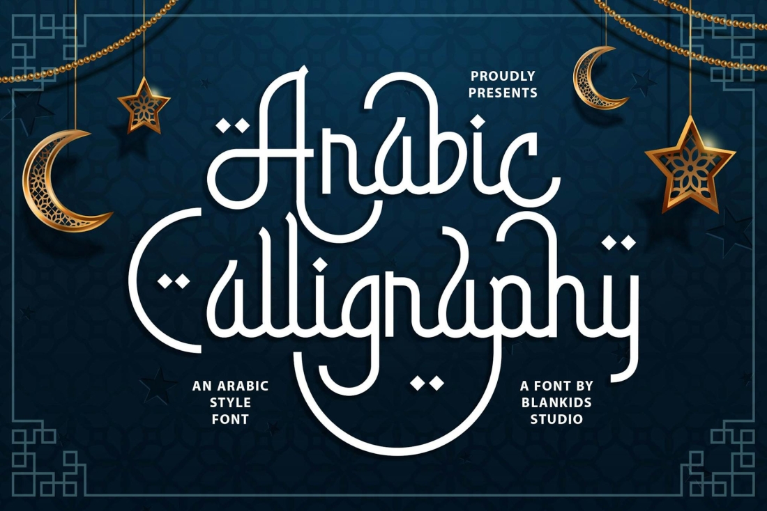 Arabic Calligraphy a Script Arabic Font