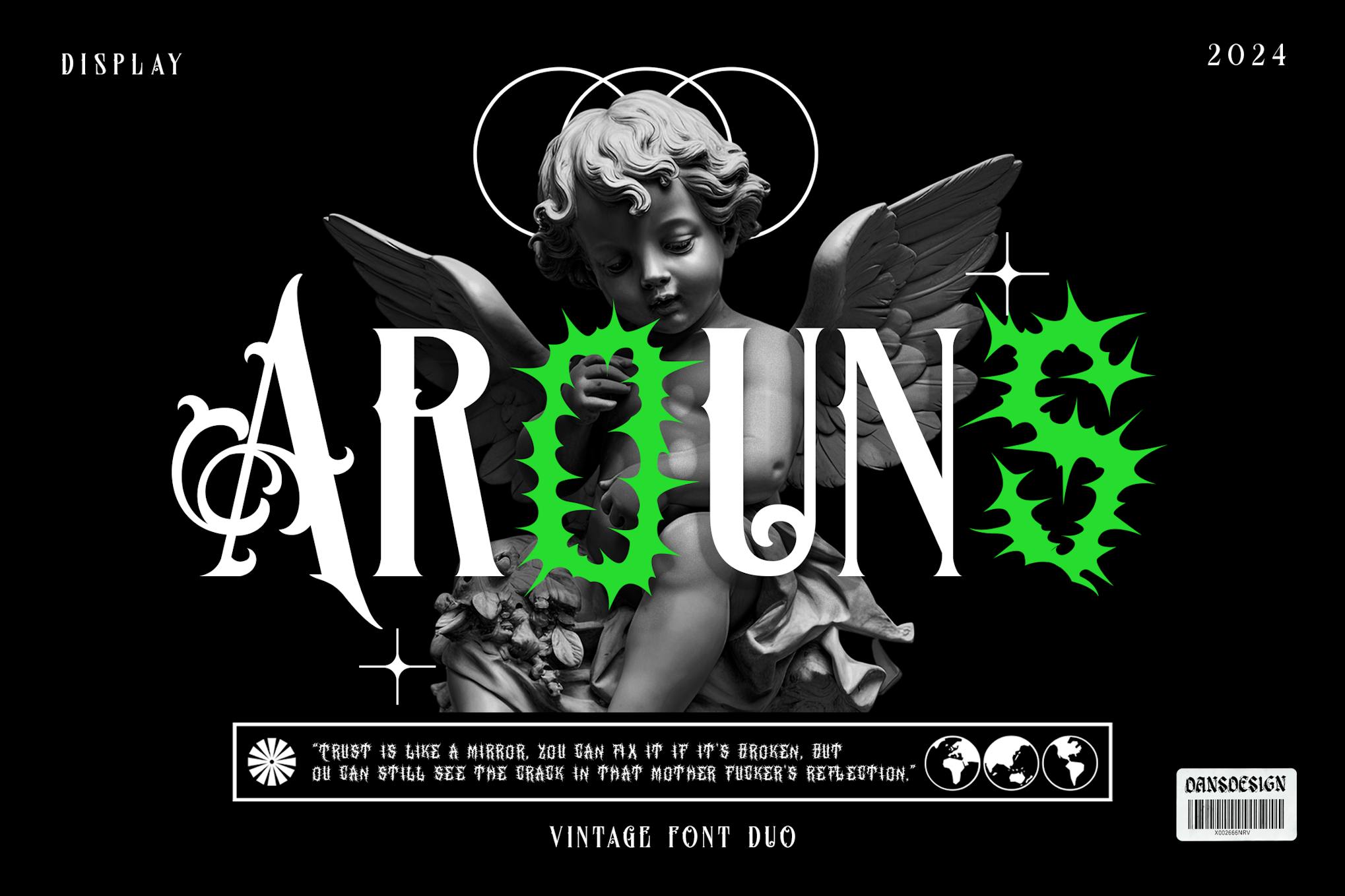 Arouns Blackletter Horror Duo Font