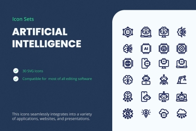 Artificial Intelligence Icon Sets