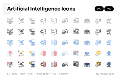 Artificial Intelligence Icons