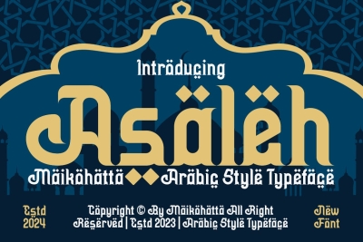 Asaleh - Arabic Style Typeface