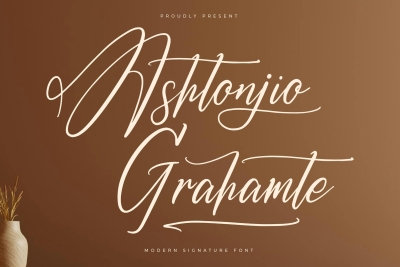Ashtonjio Grahamte Modern Signature Font