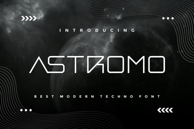 Astromo - Modern Techno Font
