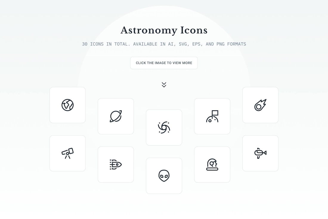 Astronomy Icons