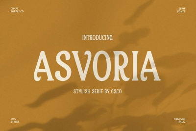 Asvoria – Stylish Serif