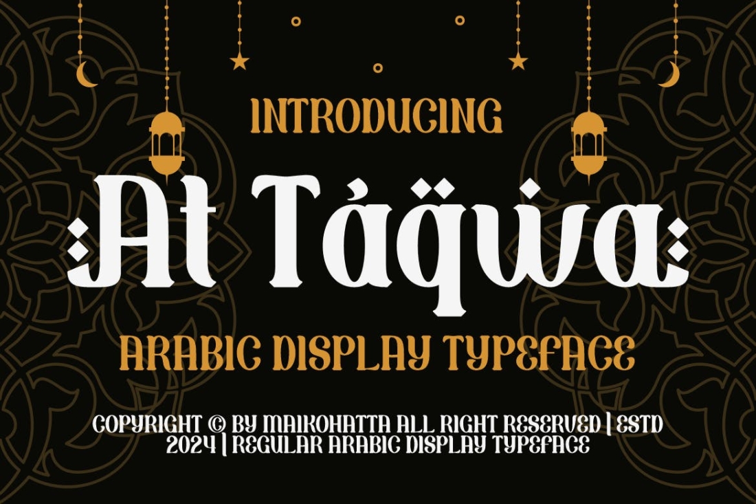 At Taqwa - Arabic Display Typeface