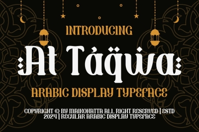 At Taqwa - Arabic Display Typeface