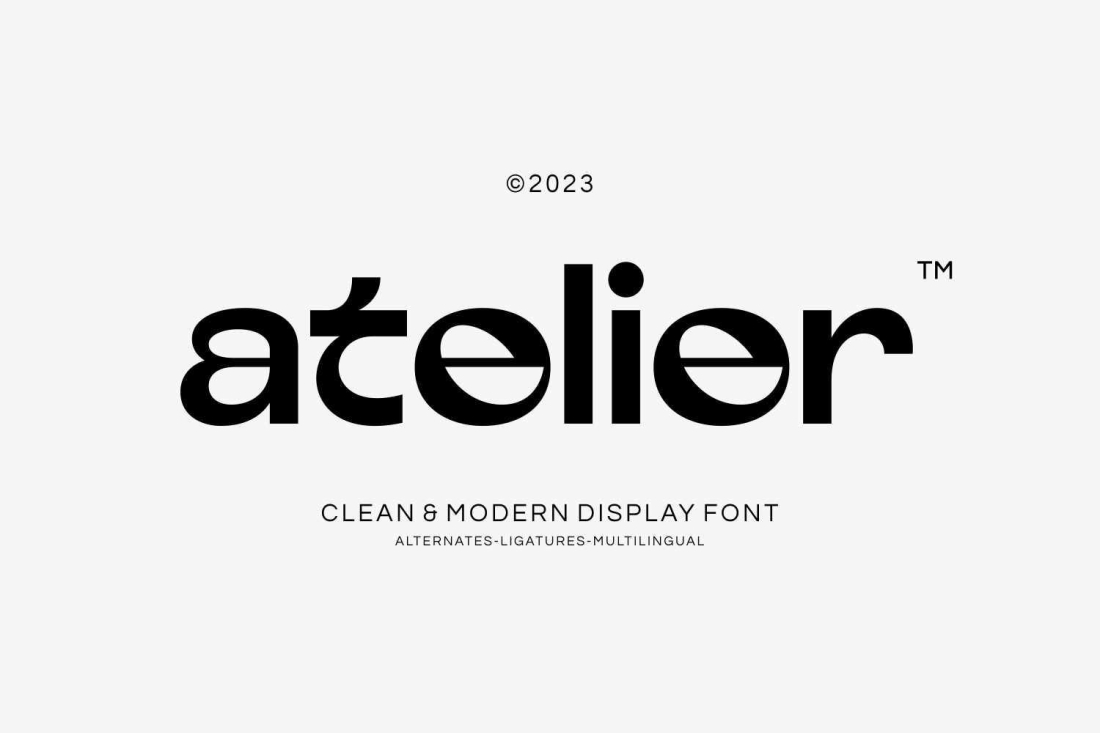 Atelier - Clean Modern Display Font