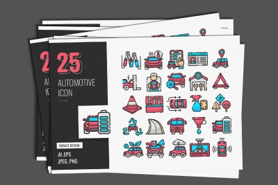 Automotive Icon Design Ver. 3