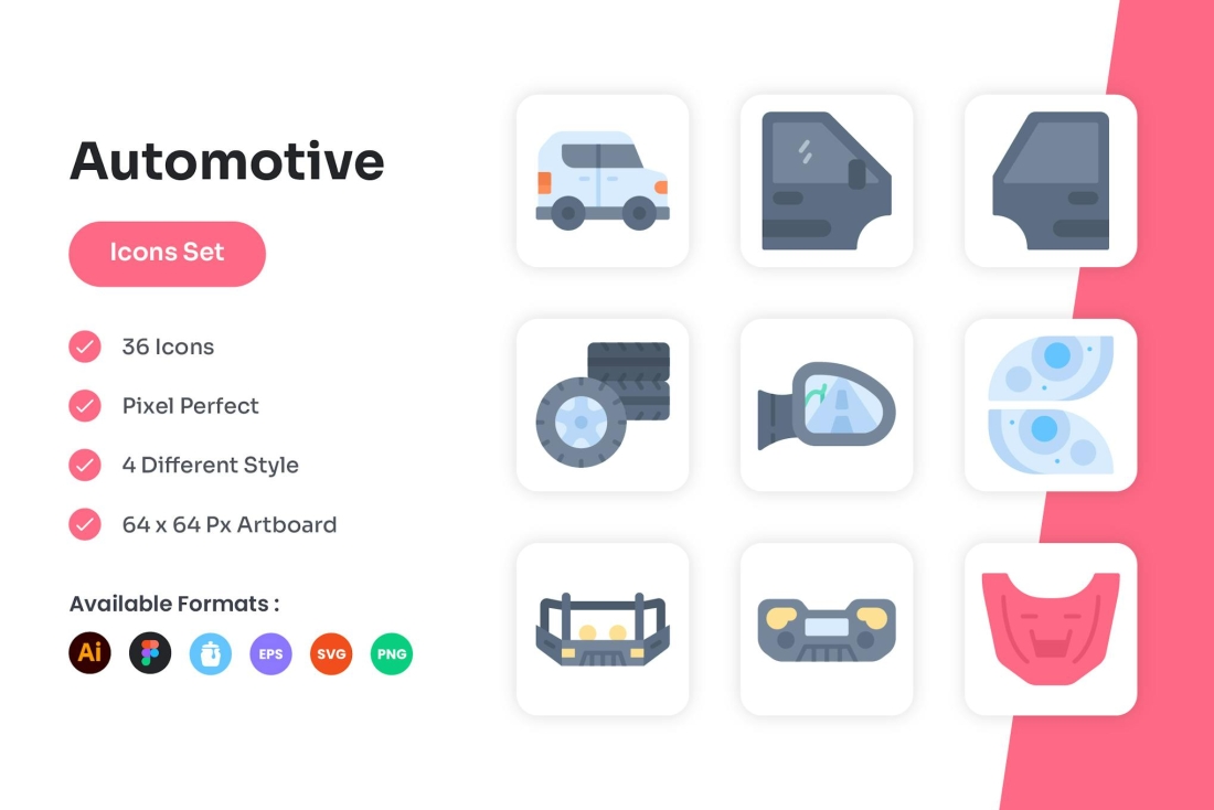Automotive Icons Set
